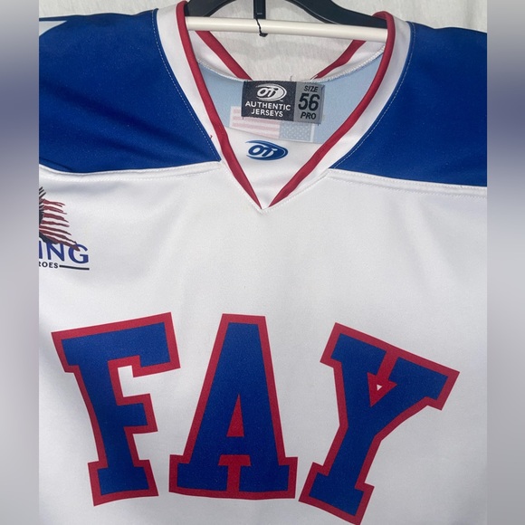 Fayetteville Marksmen Miracle on Ice Military Appreciation SPHL Game Worn Jersey - Picture 4 of 6